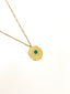 Stone Star Necklace - Stainless Steel - 18k Gold Plated