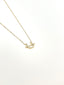 U-Shaped Detail Necklace - 925 Sterling Silver - 18k Gold Plated