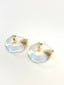 Translucent Coloured Loop Earring - Stainless Steel