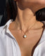 Freshwater Pearl Necklace - Stainless Steal - 18k Gold Plated