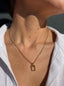 Rectangular Detail Necklace - Stainless Steel