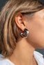 Metallic Look Loop Earring - Stainless Steel