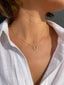 U-Shaped Detail Necklace - 925 Sterling Silver - 18k Gold Plated