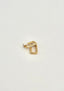 Rectangular Shaped Earring with Zircone Stones - 18k Gold Plated