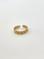 Adjustable Cable Chain Ring - Stainless Steel - 18k Gold Plated