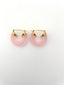 Pink Coloured Loop Earring - Stainless Steel