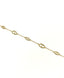 Oval Detail Bracelet - 925 Sterling Silver -18k Gold Plated